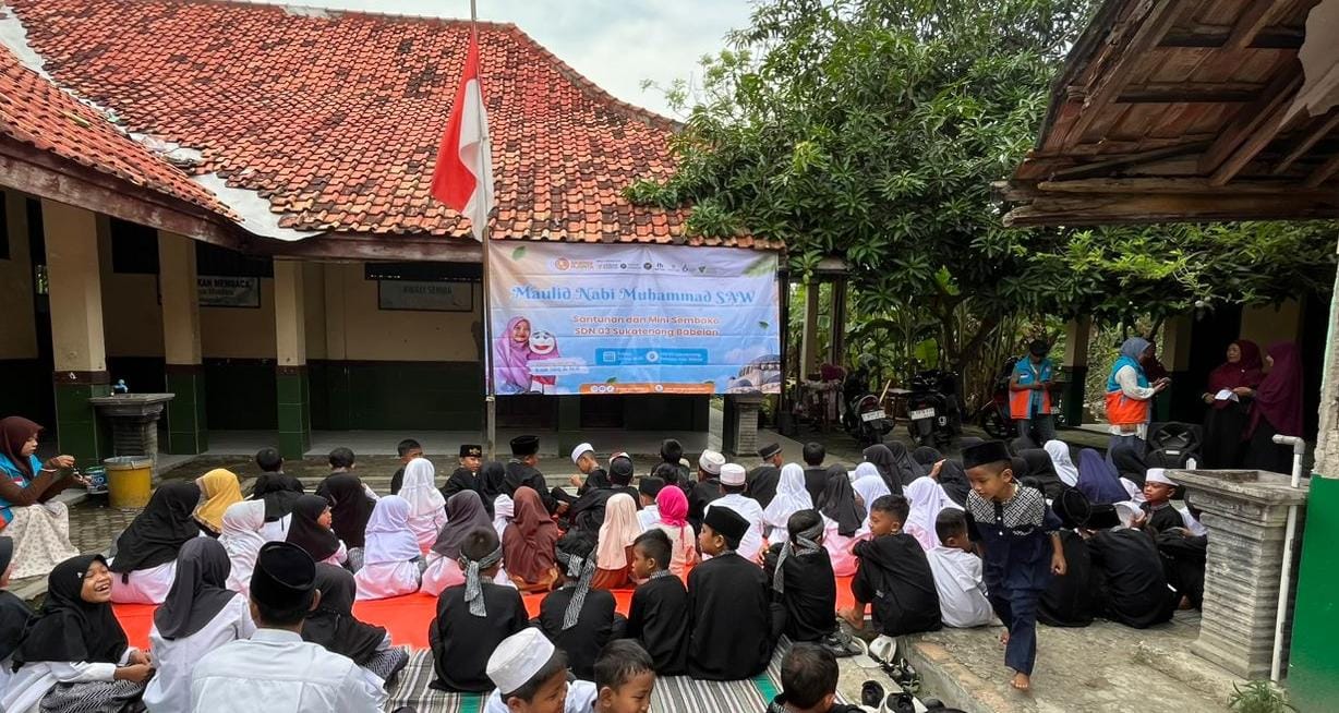 Perayaan maulid Nabi di SDN Sukatenang
