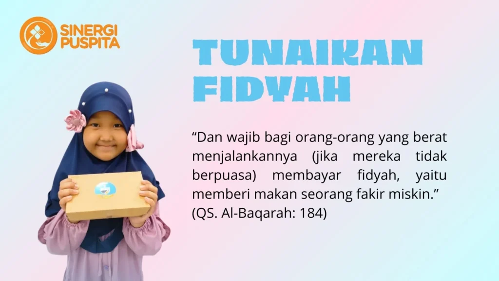 Ilustrasi penyaluran fidyah melalui Sinergi Puspita kepada yatim, dhuafa, dan lansia yang membutuhkan.