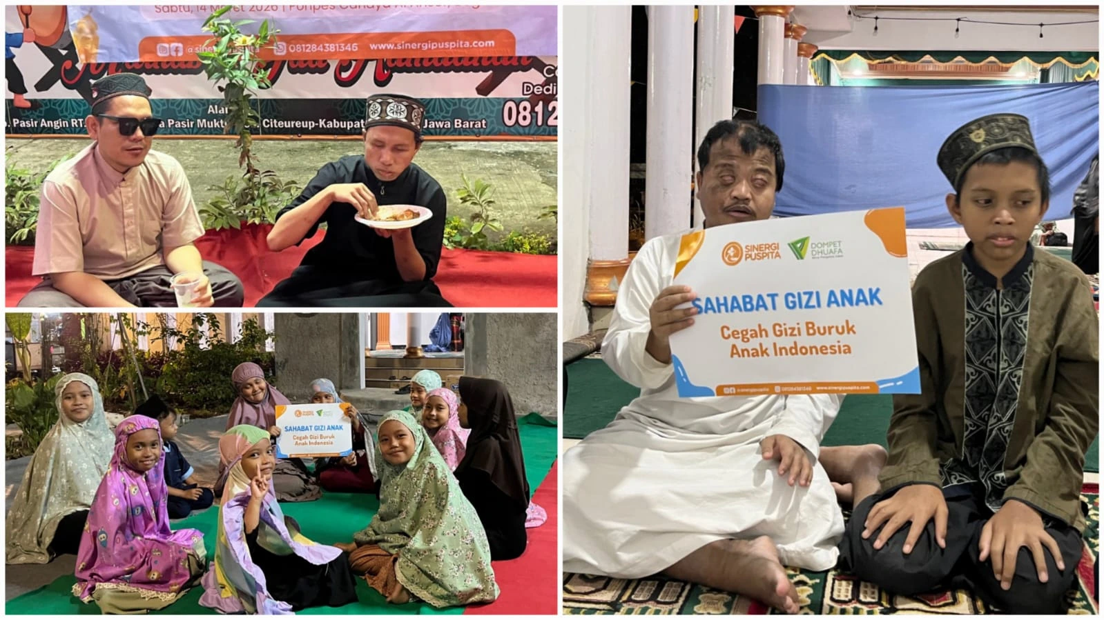 Kebersamaan ifthar bersama disabilitas di Bogor bersama relawan